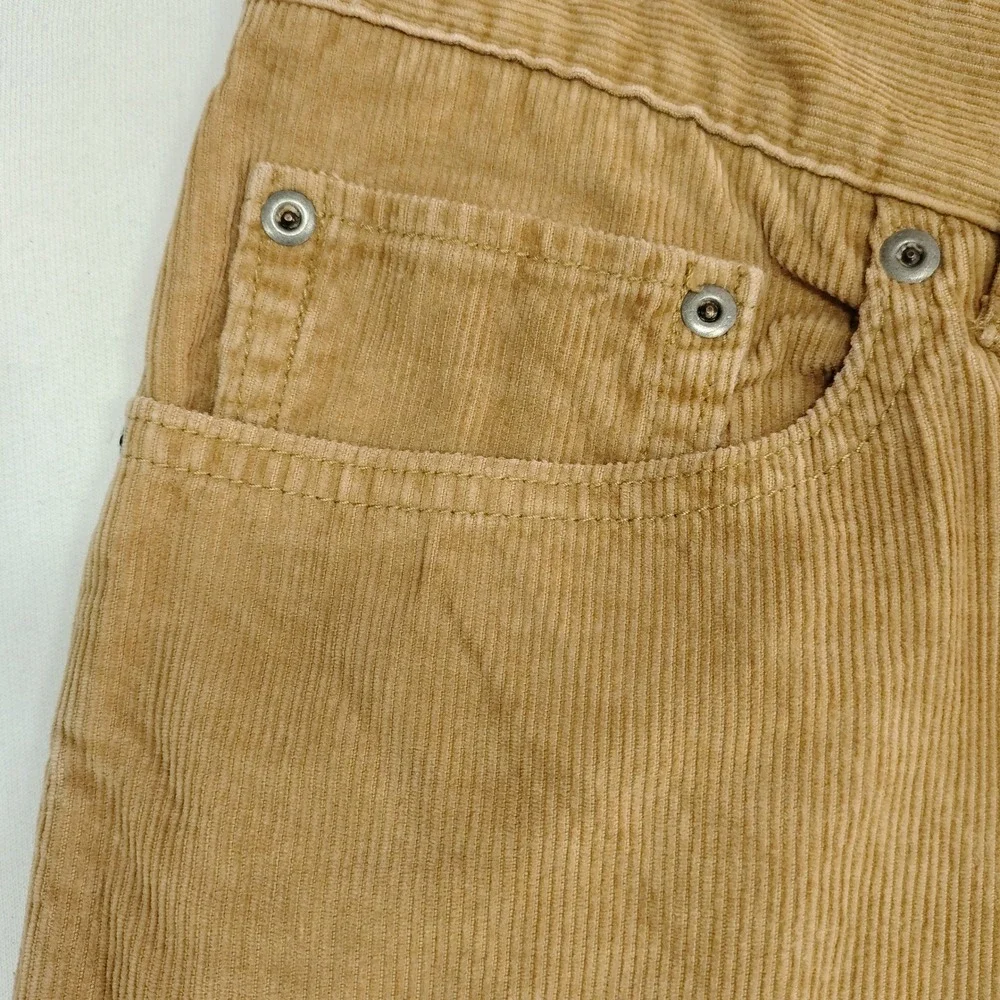 Banana Republic Mens Tan Brown Corduroy Straight Leg Five Pocket Pants 31x28.5